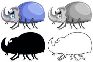 Set van kever bug vector