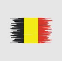 belgische vlag penseelstreek. nationale vlag vector