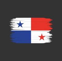 Panama vlag penseelstreek. nationale vlag vector