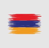 Armenië vlag penseelstreek. nationale vlag vector