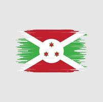 Burundese vlag penseelstreek. nationale vlag vector