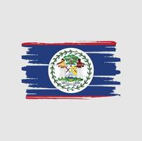 belize vlag penseelstreken vector