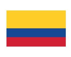colombia vlag nationaal europa embleem symbool pictogram vector illustratie abstract ontwerp element