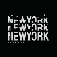 New York vectorillustratie en typografie, perfect voor t-shirts, hoodies, prints enz. vector