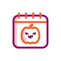 kalender halloween pictogram illustratie vector