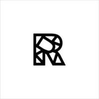 r-logo afbeelding voor bedrijf. vector