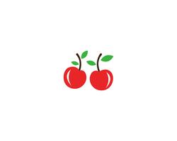 Cherry logo sjabloon vector pictogram - Vector