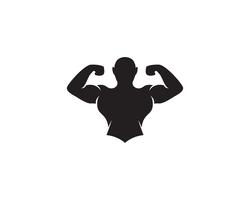 Vectorobject en pictogrammen voor Sportlabel, Gym Badge, Fitness Logo Design vector
