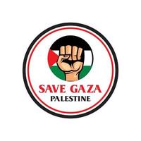 red palestina-logo, gratis gaza-vector vector