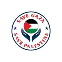 red palestina-logo, gratis gaza-vector vector