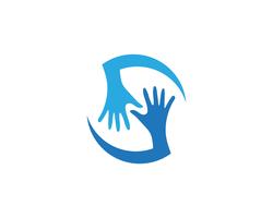 Hand schudden symbool logo en symbool vector
