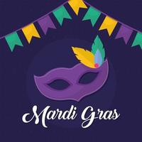 mardi gras kaart vector