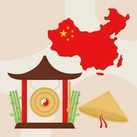 Chinese cultuurposter vector