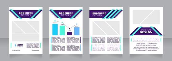 businessplan paars leeg brochureontwerp vector