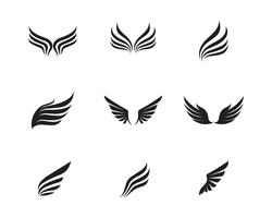 Wing-logo en symbool zakelijke sjabloon
