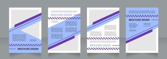 planning en beheer lichtblauw blanco brochureontwerp vector