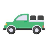 icoon van auto, plat ontwerp vector