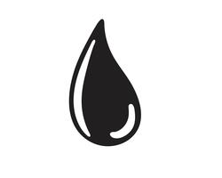 Waterdruppel zwarte n kleur logo&#39;s vector