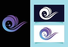 water golf logo teken symbool ontwerpsjabloon. oceaan golf icoon vector