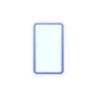 3D cartoon minimale smartphone stijlicoon. vector