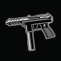 tec 9 vectorillustratie vector