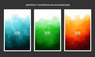 abstracte blauwe achtergrond met aquarel kwast vector