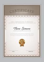 certificaatsjabloon vintage vector