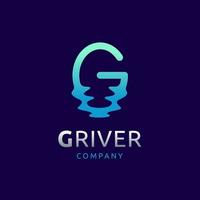 abstract water letter g logo-ontwerp vector