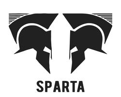 Spartaanse helm pictogram vector