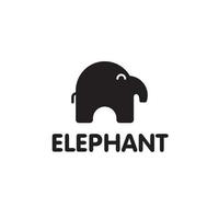 schattige olifant kalf logo vector illustratie ontwerpsjabloon, symbool