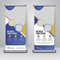 corporate rollup of x banner ontwerpsjabloon vector