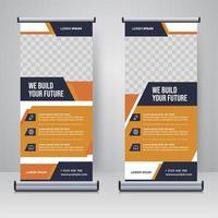 corporate rollup of x banner ontwerpsjabloon vector