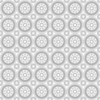 naadloze bloem mandala vector zwart-wit patroon. abstracte geometrische achtergrond. monochrome stijlvolle textuur vector in afbeelding