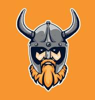 vikingillustratie voor logo en mascotte vector