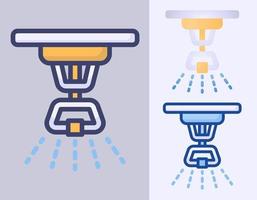 brand sprinkler pictogram cartoon vectorillustratie vector