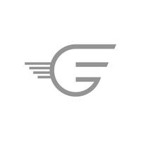 abstracte letter g vector logo. snelheid pictogram.