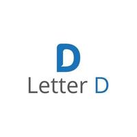 eerste letter d vector lijn logo.