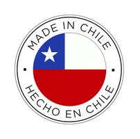 Gemaakt in Chili vlagpictogram. vector