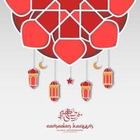 ramadan kareem achtergrond islamitisch met mandala en ornament. vector illustratie