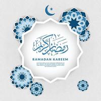 ramadan kareem achtergrond islamitisch met mandala en ornament. vector illustratie