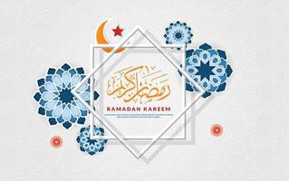 ramadan kareem achtergrond islamitisch met mandala en ornament. vector illustratie