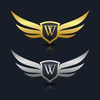 Letter W embleem Logo vector