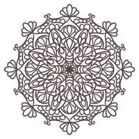 etnisch mandala rond ornamentpatroon vector