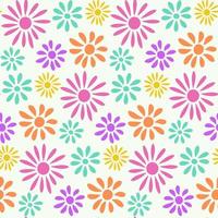 mooi abstract bloemen naadloos patroon vector