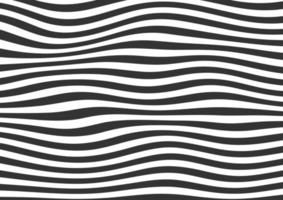 abstracte zwarte en witte golvende lijnen gestreepte achtergrond vector