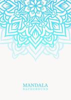 mandala ronde ornament achtergrond met verloop vector