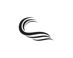 Golven strand logo en symbolen sjabloon pictogrammen vector