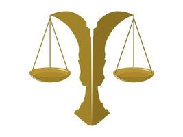 logo juridische instelling vector