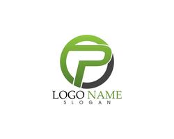 P logo ontwerp vector Zakelijke bedrijfsbrief