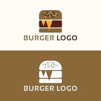 hamburger logo, voedsel logo, restaurant logo ontwerpsjabloon vector